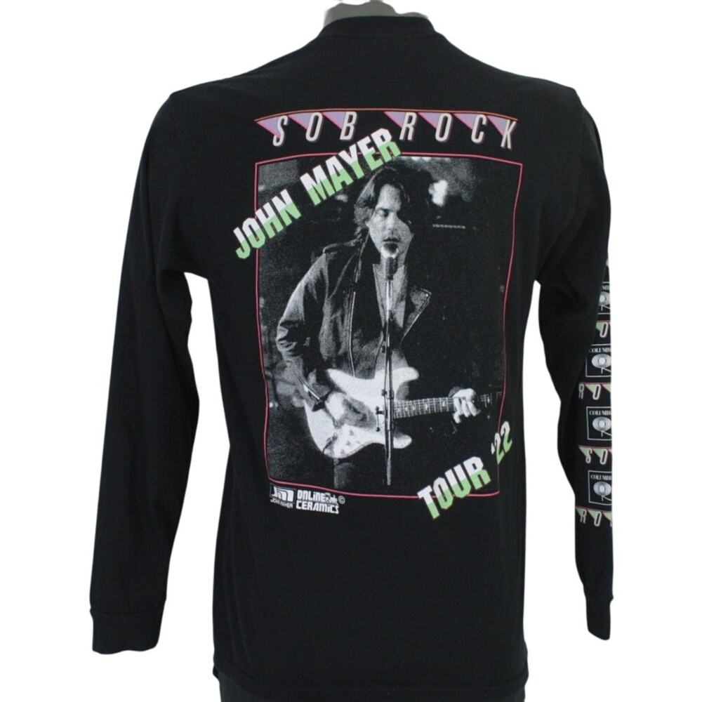 Online Ceramics X John Mayer Sob Rock 2022 Tour Long Sleeve Concert T-Shirt M
